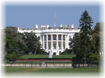 Das Weiße Haus, der Regierungssitz des amerikanischen Präsidenten